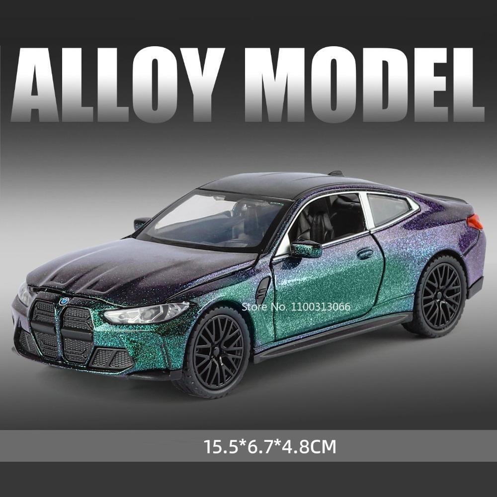1:32 M4 Toys Cars Models Alloy Diecast With Sound Light Miniature Vehicles Exquisite Interior Supercar Perfect Gifts for Kids