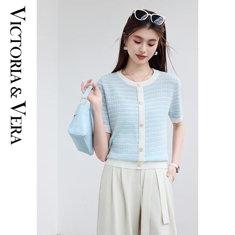 

VICTORIA&VERA Women s Short Sleeve Knit Top V9013S06 L