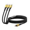 USB C Charging Cable 100W 3 In 1 Fast Charge Cord   Type C Power Cable for Devices