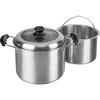 Pasta Pot, 22cm, Stainless Steel, Gas/IH Compatible, Thick Bottom, with Lid, Roser, RB-2319