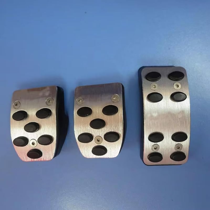 Fit for Mazda 3 2006-2012 at/MT LHD,Car Pedal Cover, Stainless Steel Car Accelerator Brake Antiskid Pedal Foot Rest Pedals Plate Pad