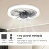 Modern E27 Ceiling Fans Light LED Remote Control Dimmable Quiet Ceiling Fan with Light for Home Kitchen Room