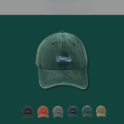 American Fashion Brand Retro Washing Baseball Cap for Men and Women Korean Version Simple Embroidery Soft Top Sun Protection Couple Baseball Cap
