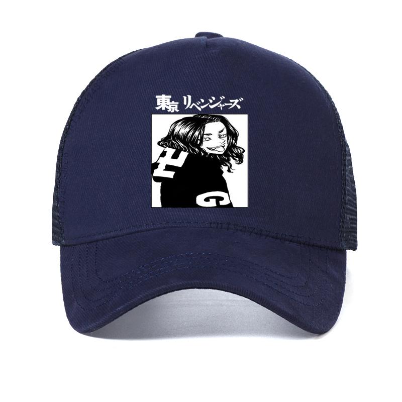 Hot Japanese Anime Tokyo Revengers Men hat Chifuyu Matsuno Graphic baseball cap Anime Unisex Summer Mesh vent caps