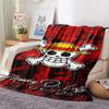 1PC One Piece Straw Hat Pirates Patterned Flannel Blanket Suitable For All Seasons For Home Decor Warmth And Comfort Gifts Holiday Present