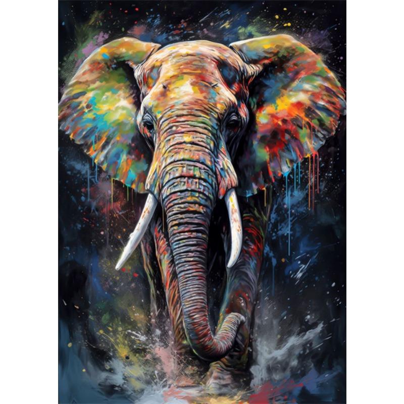 Abstract Graffiti Wall Art Canvas Painting Watercolor Monkey Snake Lion Tiger Animal Portrait Poster for Living Room Home Decor