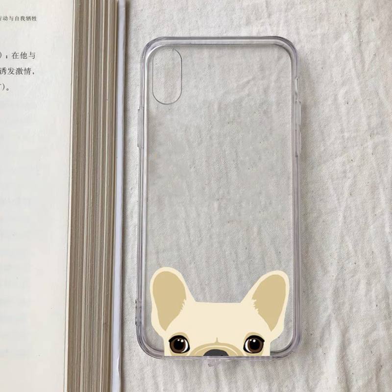 Cat French Bulldog Phone Case for iPhone 11 12 13 mini pro XS MAX 8 7 6 6S Plus X 5S SE 2020 XR case