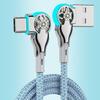 1M 2M Usb To Type C Fast Charging 180 Degree Rotation Cable Alloy Braided Data Cable For Xiaomi Samsung Huawei Phone Charger