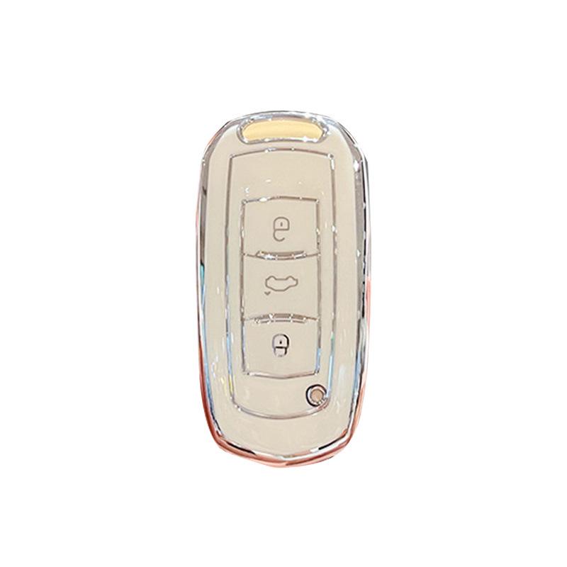 Compatible with Geely Panda Mini, Mini Boyue, Vision X3, Emgrand GS, Borui, Premium Key Case.