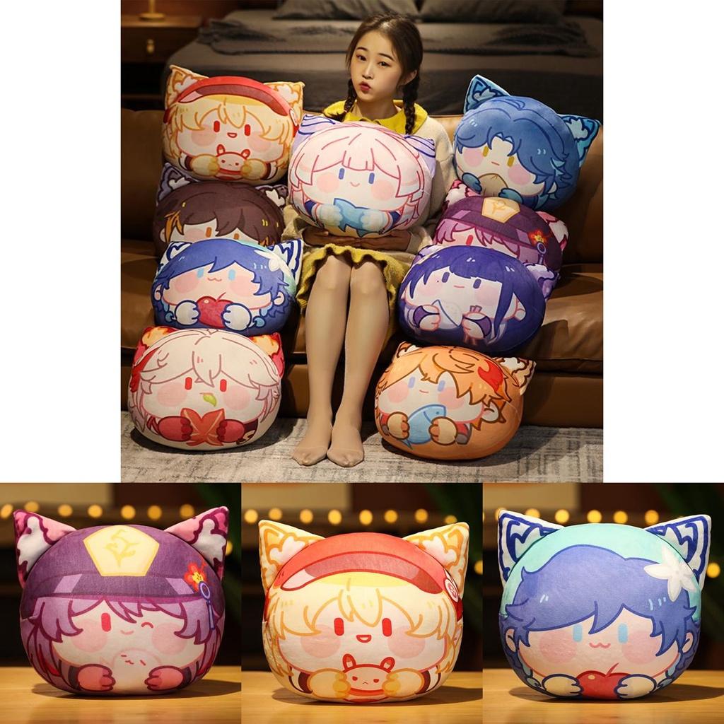 Genshin Paimon Plush Pillow Soft Toy Cushion For Game Characters Collection