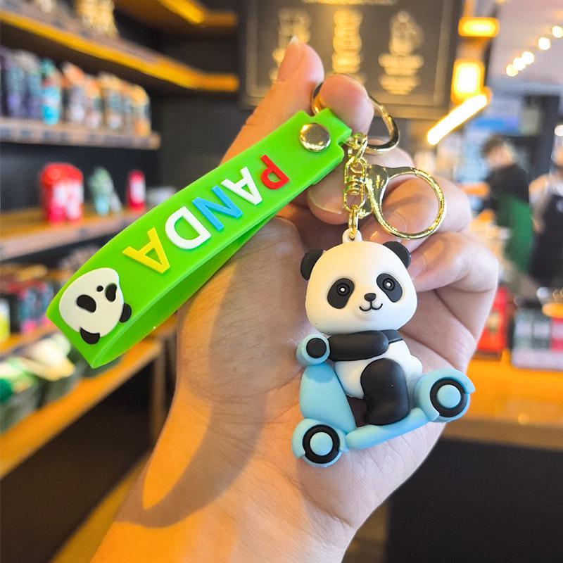 Panda Keychain Pendant - Creative Cultural Souvenir Gift from Chengdu with Bag