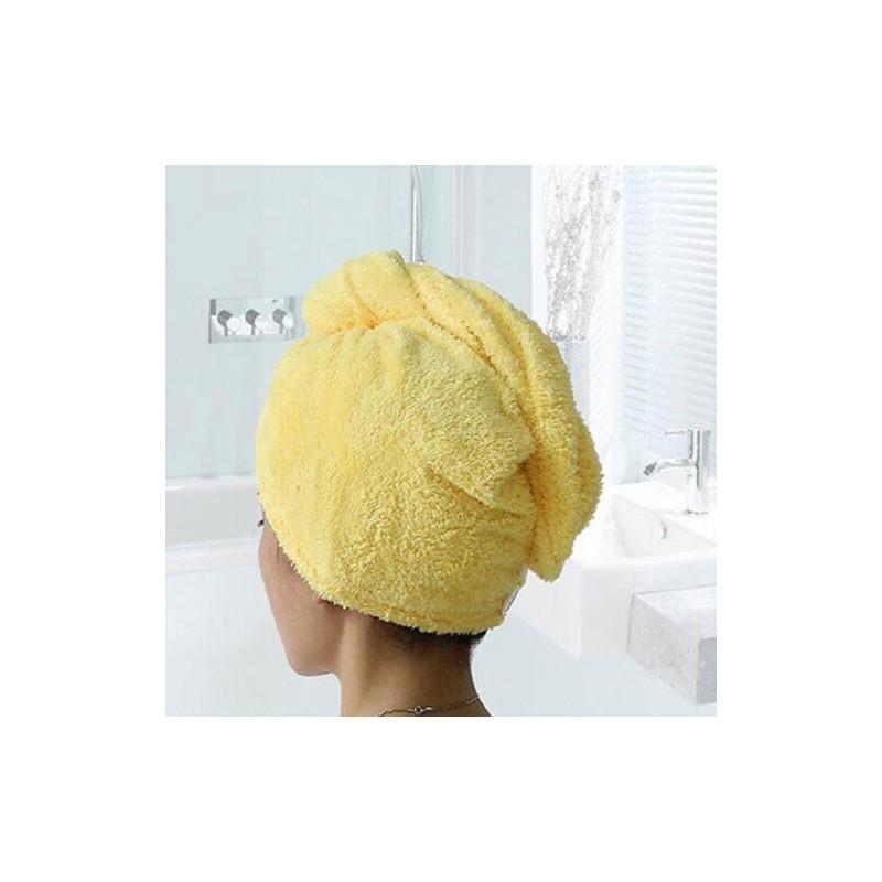 Luxurious Turban Twist Dry Shower Microfiber Hair Wrap Towel For Spa Comfort