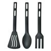 3PCS Mini Nylon Kitchen Utensils Set For Kids Kitchen Cooking Tools  Slotted Turner Solid Spoon Fork Spade Fork Spoon Dinnerware