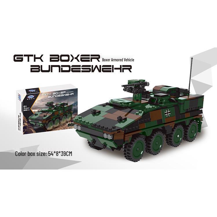 Star Castle Camouflage Tank Armored Vehicle Building Blocks Educational Toy