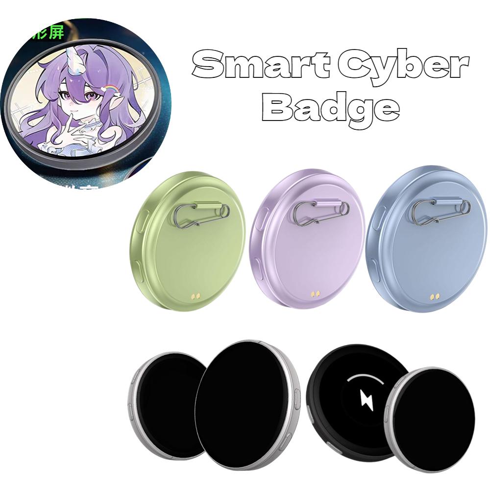 Dynamic Gem Angle Electronic Display Outdoors Small Pendant Fashionable Two-Dimensonal Badge Digital Show Sceen Home Decor