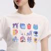 Langzi 25 October Cotton Cat Print Short Sleeve T-Shirt