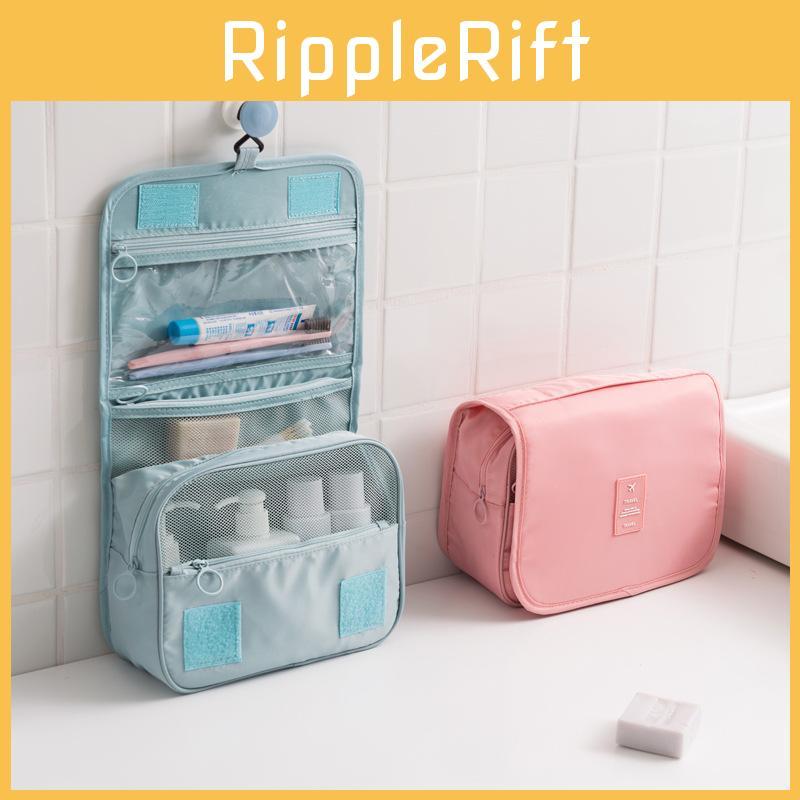 Waterproof Travel Makeup Bag With Hanging Hook For Women And Men