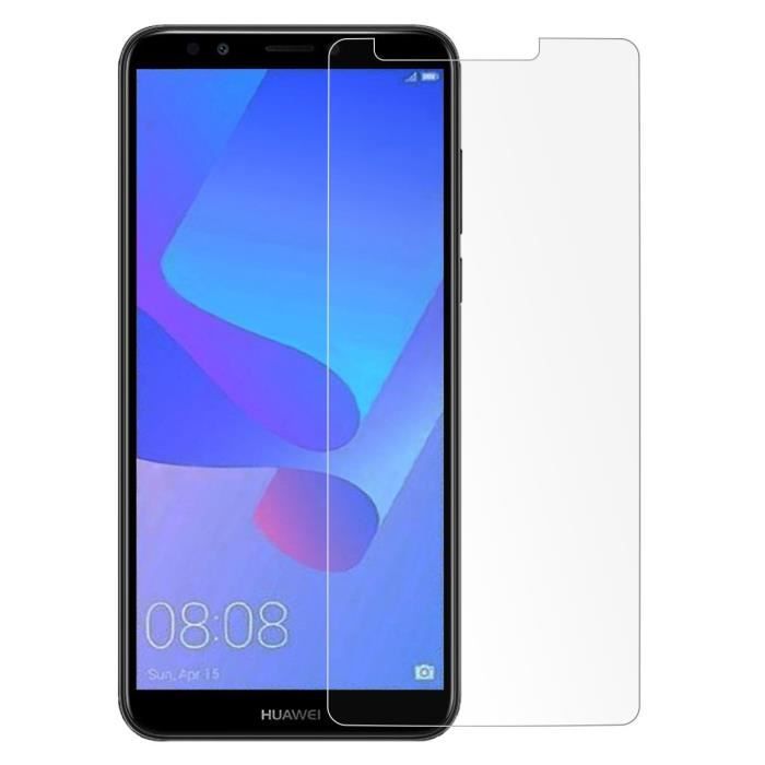 Screen Protector - Phonillico® - HUAWEI Y6 2018 - Tempered Glass - Anti-Scratch - Transparent