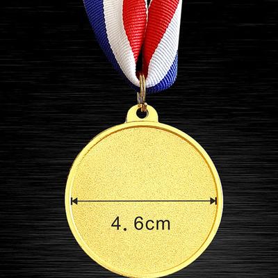 1 Piece Competition Awards Metal Winner Medals For Ball Games 5Cm Gold/Silver/Bronze Medal Students Rewards With Neck Ribbon
