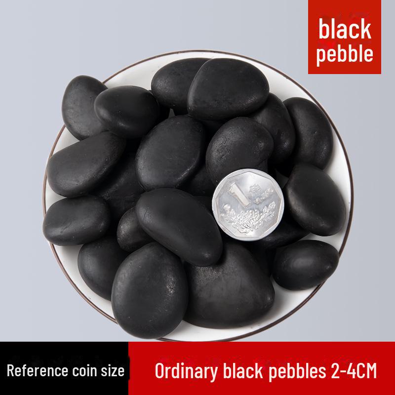 50 Catties Black Pebbles: Natural Rain Flower Stones for Courtyard and Garden Landscaping