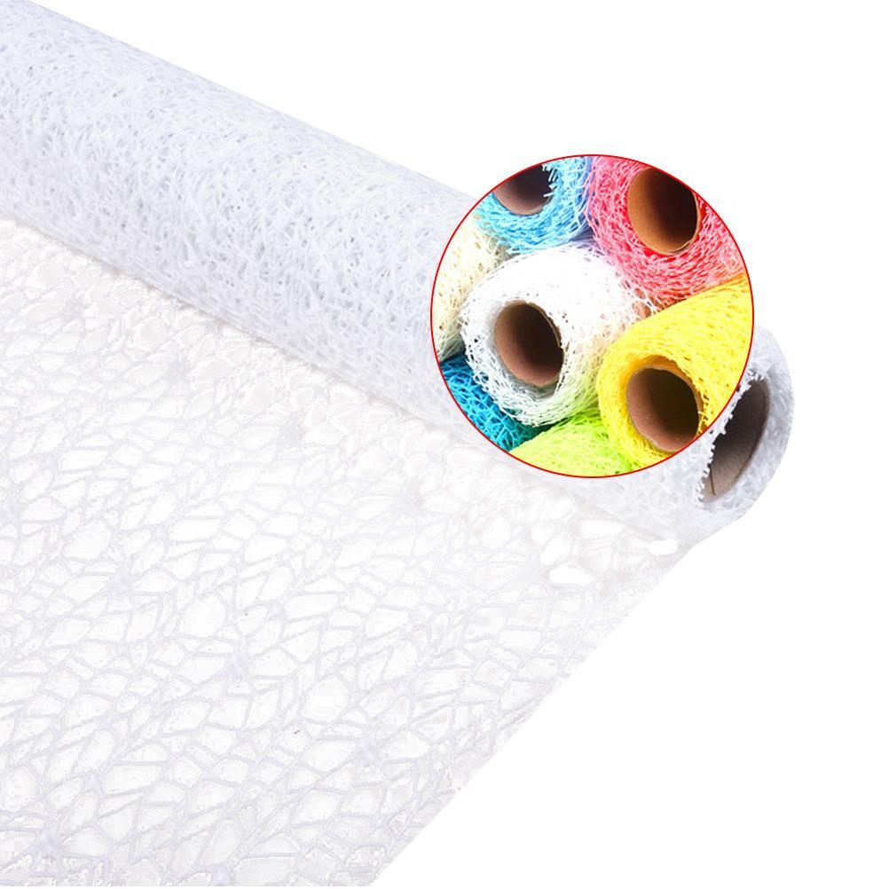 Roll Jacquard Net Yarn Gauze Bright Color DIY Wedding Baby Shower Curtain Backdrop Gift Wrap School Craft Decoration