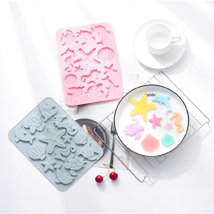 Silicone for Shell Fish Sea for Turtle Shape Biscuit Mould Baking Fondant Chocol