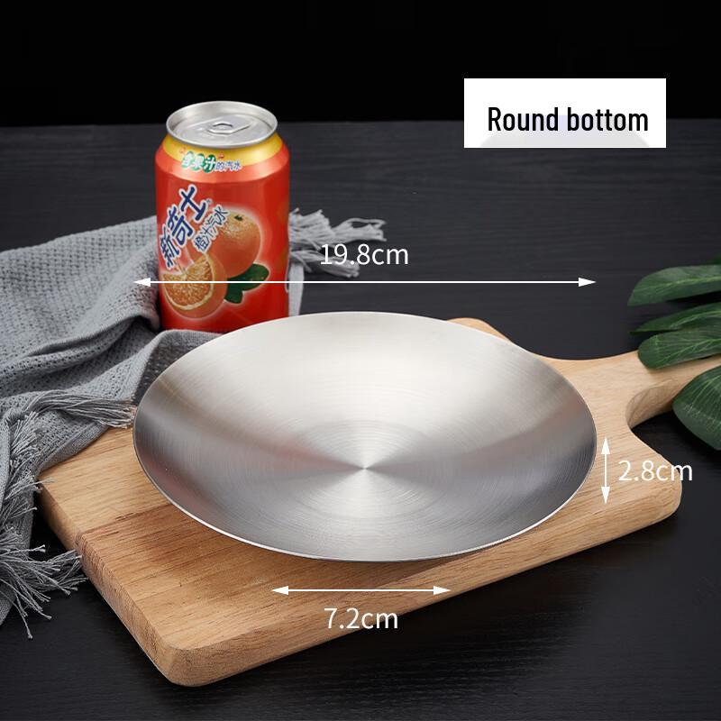 Круглая соусница из нержавеющей стали в корейском стиле