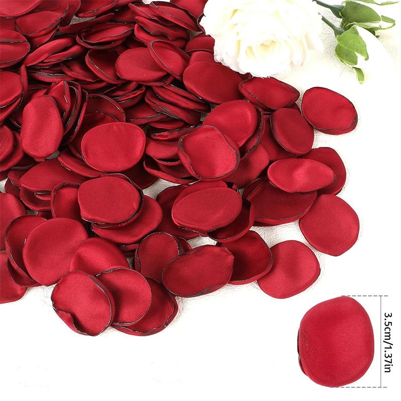 50/100/200Pcs 3.5cm Artificial Flowers Fabric Rose Petals Flower for Wedding Aisle Centerpieces Table Party Favors Home Decor