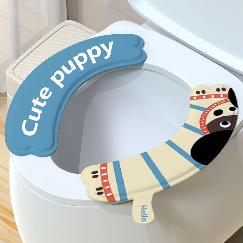

Thickened Cartoon Waterproof Toilet Seat Pad with Lift Handle