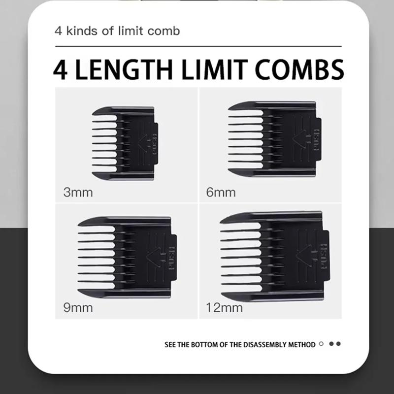Dog Cat Hair Clipper Low Noise Rechargeable Cordless & Corded Electric Trimmer Pet Hair Thick Coats Clippers Grooming Set