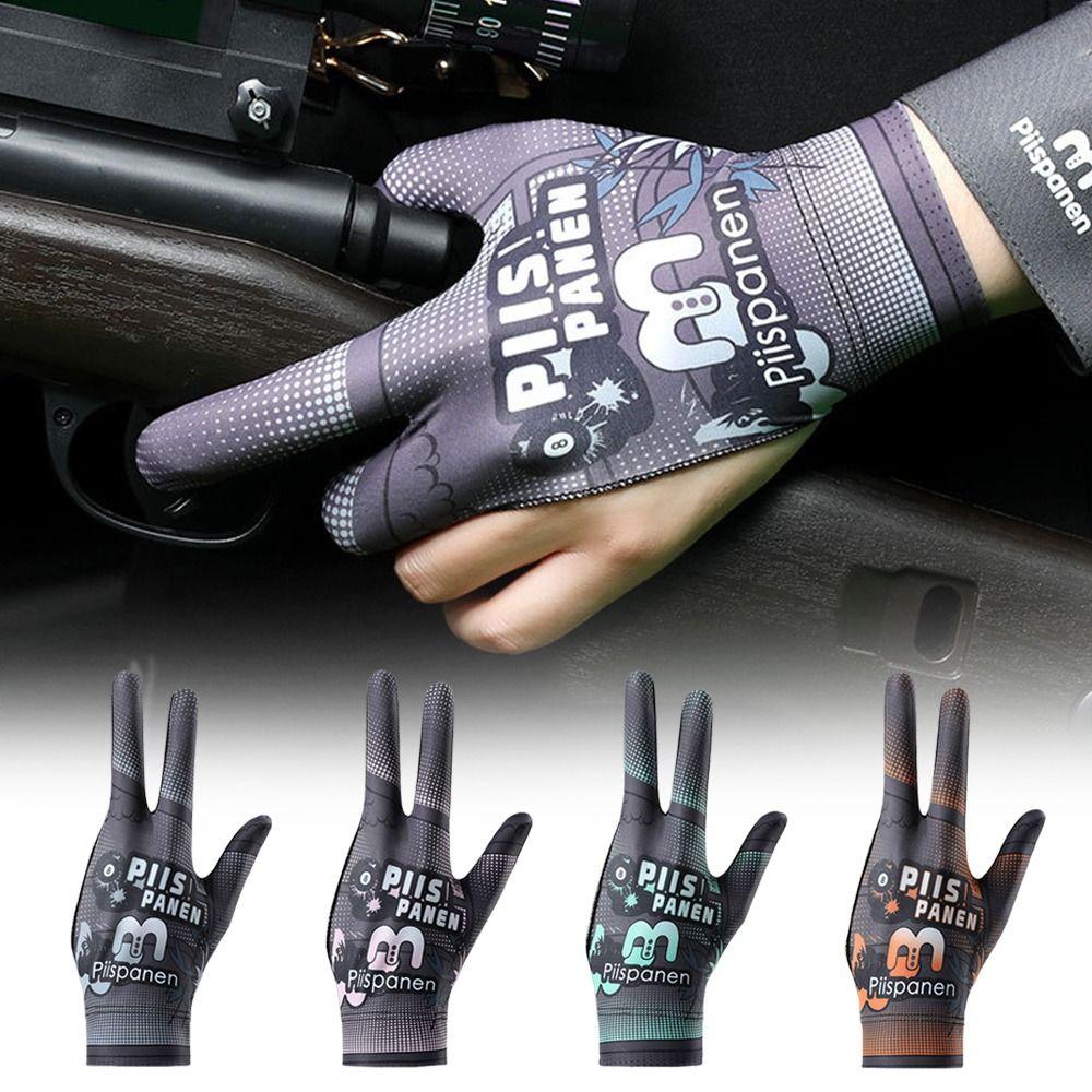 Elastic Three Fingers Glove Non-slip Billiard Training Gloves  Billiard Accessories