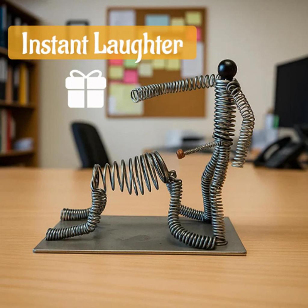 Desk Toys - Funny Spring Man, Hilarious | Amusing Desktop Decoration, Novelty Toy For Home Colleagues Adults Party