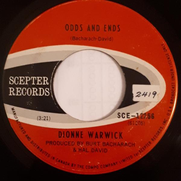

7inch Record DIONNE WARWICK - Odds And Ends SCE12256 Scepter Records 1969 Canada Soul/Funk Used