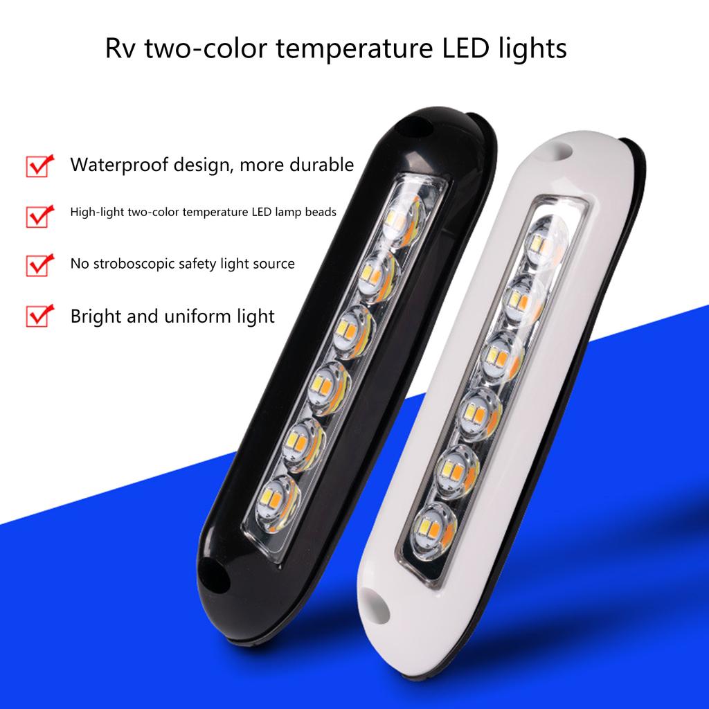 Upgraded LED Awning Light Exterior Strip Lamp Side Light Simple Installs Suitable for Caravans Motorhome RVs Campervan