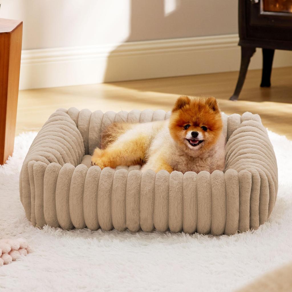 Luxury Bed for Small Dog Warm Cat Sofa Nest Pet Comfortable Plush Puppy Bed Removable Washed for Small Animal Dog Pet Supplies