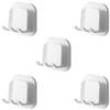 1/3/5pcs Toothbrush Holder Travel Rack Razor Toothbrush Storage Rack Wall-mounted Cup Holder Towel Hook Bathroom Accessories