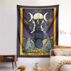VIKAMA Astrologythemed Tapestry Tarot Moon Tapestry Hecate Goddess Mandala Design Witchcraftinspired Wall Hanging
