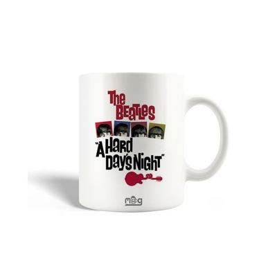 Ceramic Mug - The Beatles - A Hard Day's Night - 30cl - White - Dishwasher Safe