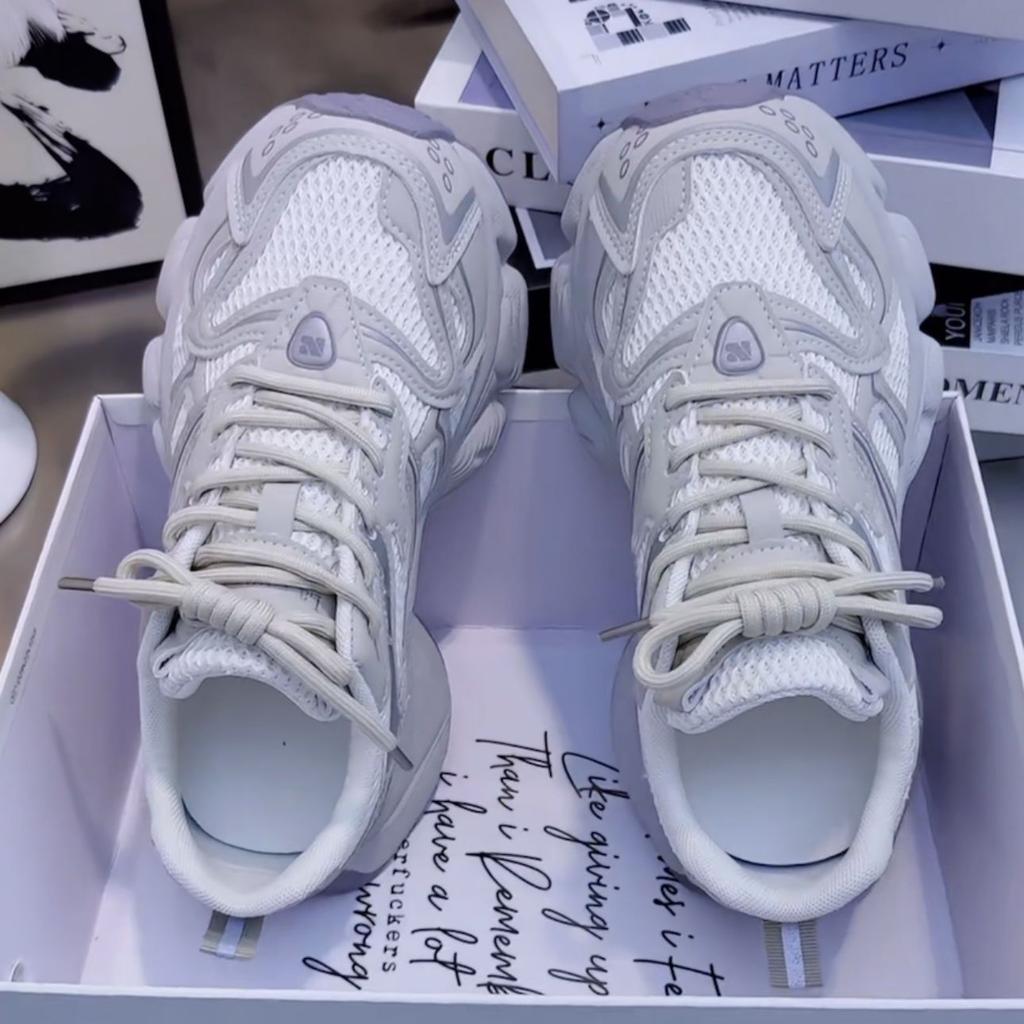 Casual sports shoes 2025 spring and summer new style dad shoes women's fashionable versatile mesh breathable thick soled shoes