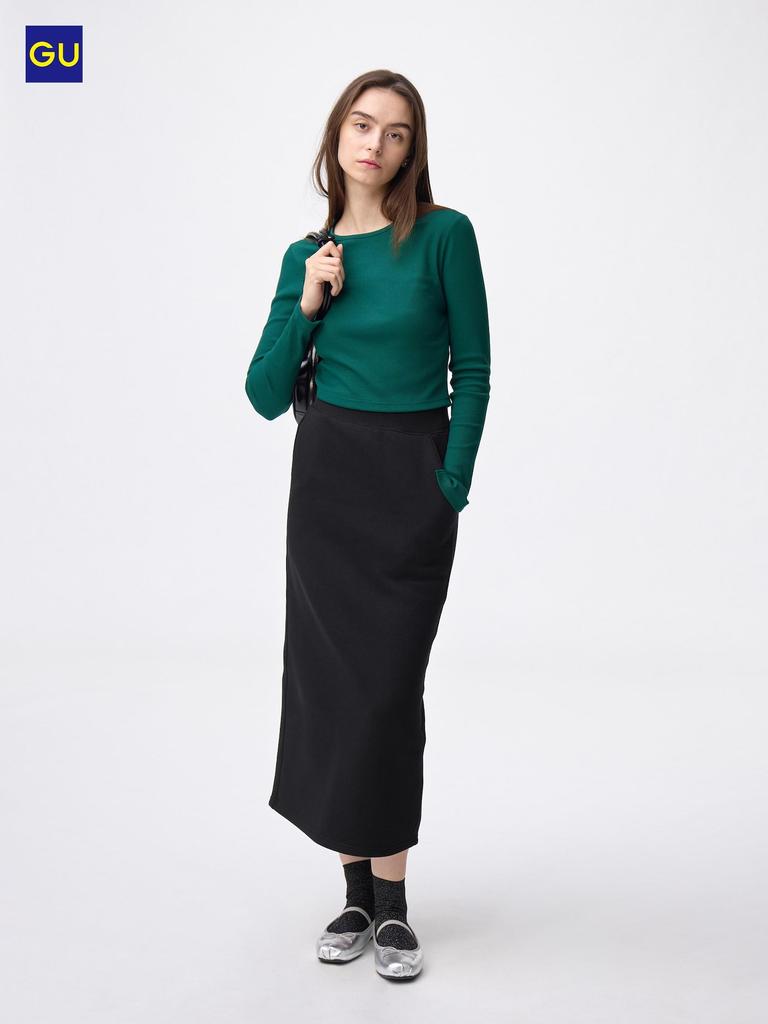 Uniqlo Gu Heavy Weight Sweat Narrow Skirt