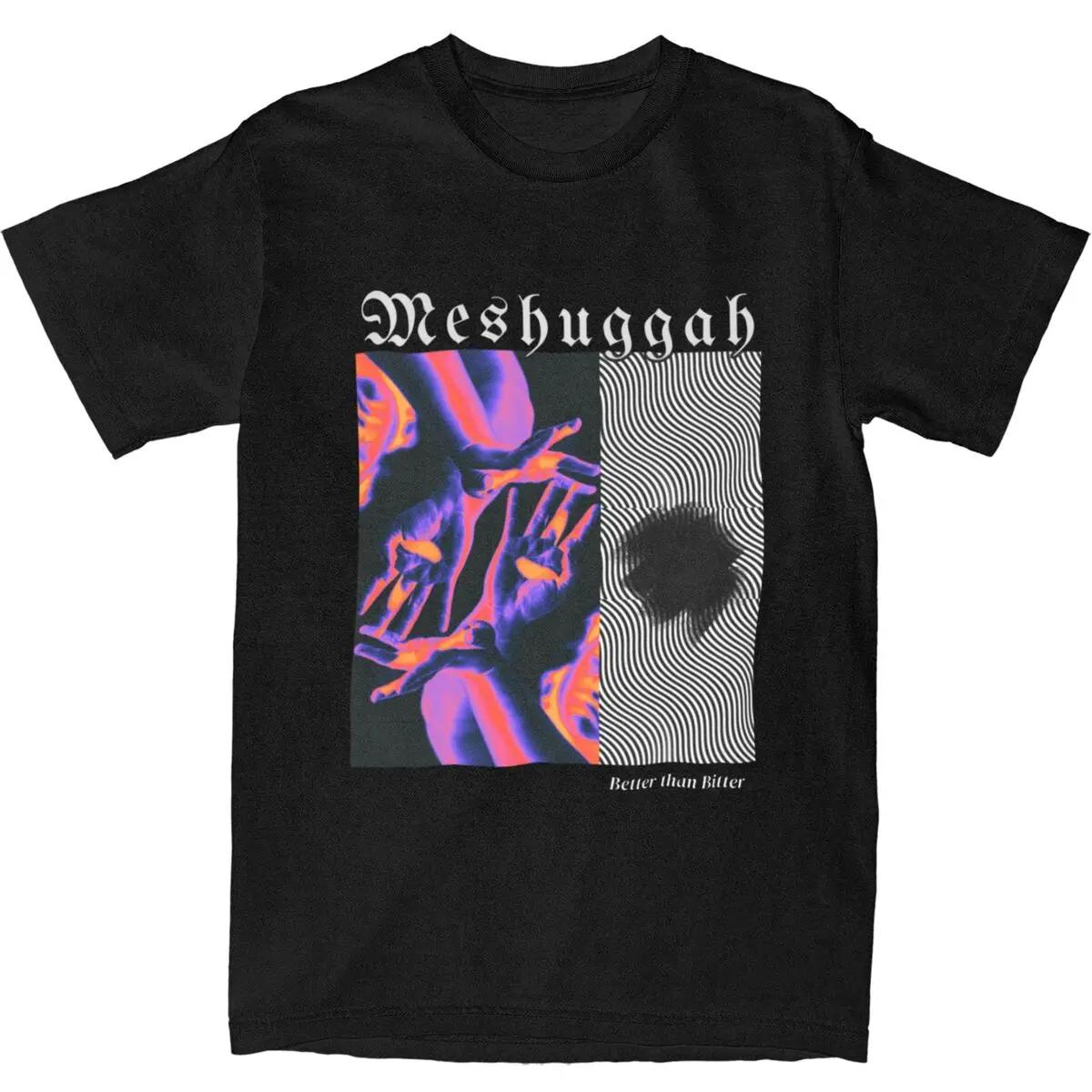 Meshuggah T Shirt Rock Band Harajuku Tshirts Short-Sleeve... S