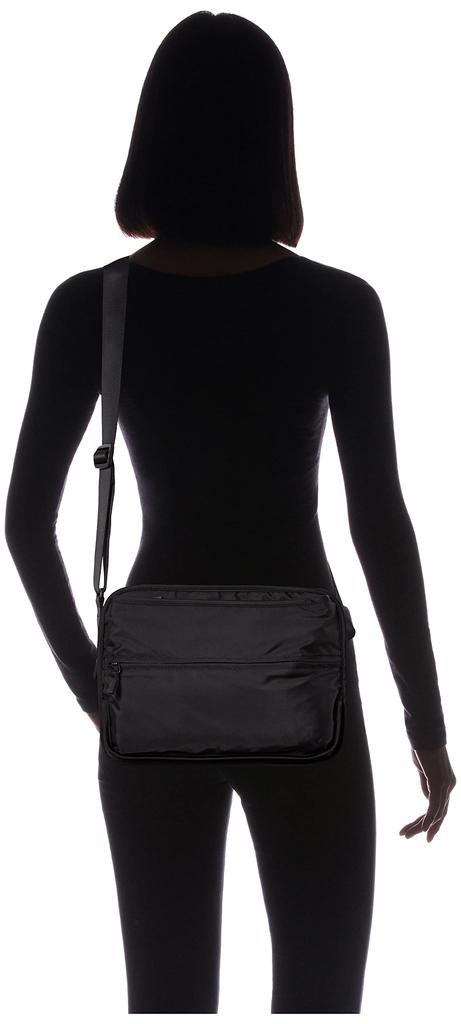 ACE Tokyo Funip Shoulder Bag, Women's, Black, H25 X W34 X D8cm