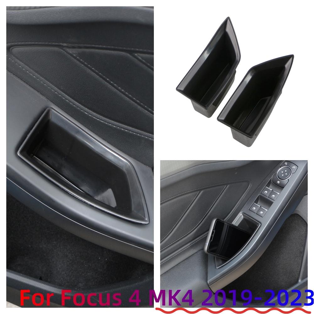 Car Door Armrest Storage Box for Ford Focus 4 MK4 2019-2026 LHD Handle Container Organizer Stowing Accessories 2pcs