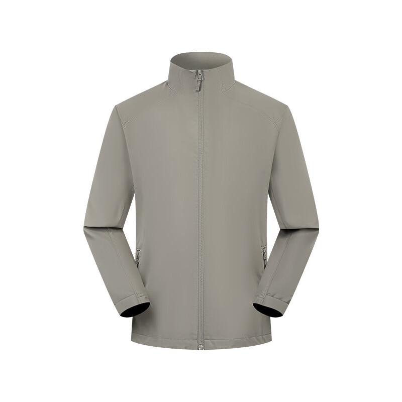 

Qiaogerei Unisex Stand-up Collar Windbreaker Jacket 2XL