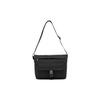 New Fabric Messenger Bag, Shoulder Bag, Crossbody Bag Regular Unisex Carbon Black L123U049-0018