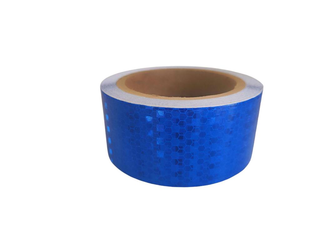 Reflective Crystal Lattice Sticker: 2-Inch Honeycomb Night Warning Tape