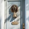 Dog Welcome Bell Vintage Shopkeepers Bell Wall Mounted Dog Door Bell with Welcome Sign for Farmhouse Home Front Door Entrance