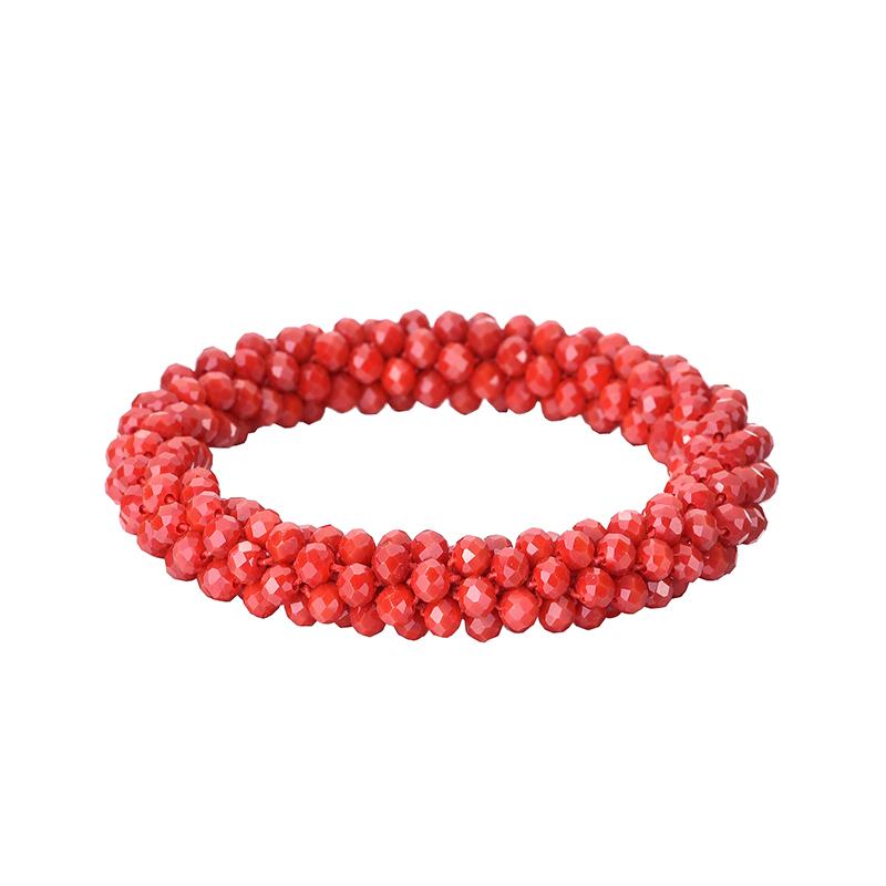 Boho Elastic Bracelets & Bangles For Women Vintage Stretch Bohemian Femme Crystal Glass Beads Bracelets Party Jewelry Gift