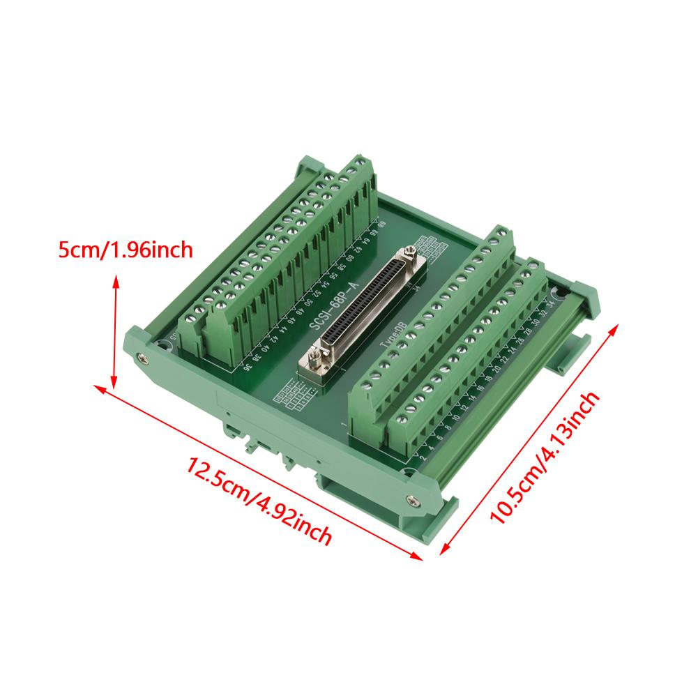 SCSI68 68pin DB Type Female Connector Breakout Board Terminal Module