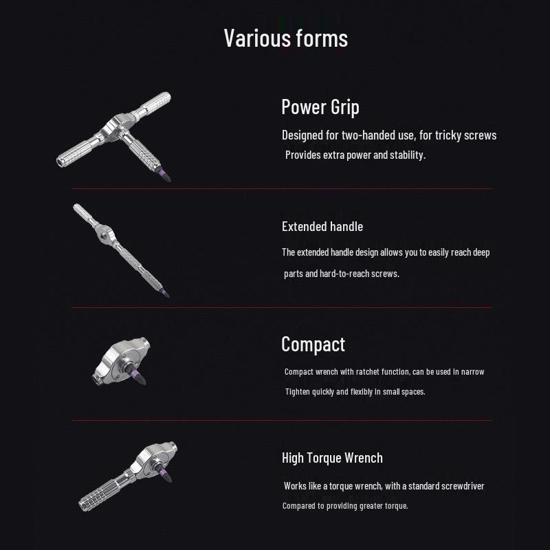 40-in-1 Precision Ratchet Screwdriver Set with Magnetic Wrench and Toolbox, S2 Steel, High Hardness, Multifunctional